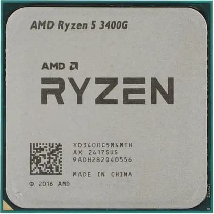 Процессор AMD Ryzen 5 3400G YD3400C5M4MFH 3.7 ГГц, 4 МБ, OEM
