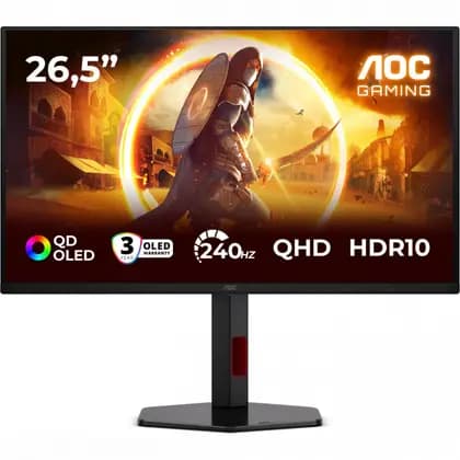 Монитор AOC Q27G4ZDR 26.5 ", QD-OLED, Quad HD 2560x1440 (16:9), 240 Гц