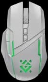 Мышь Defender Ibix GM-895 [беспроводная, светодиодная, 3200 DPI, 125 Гц, подсветка, белый]