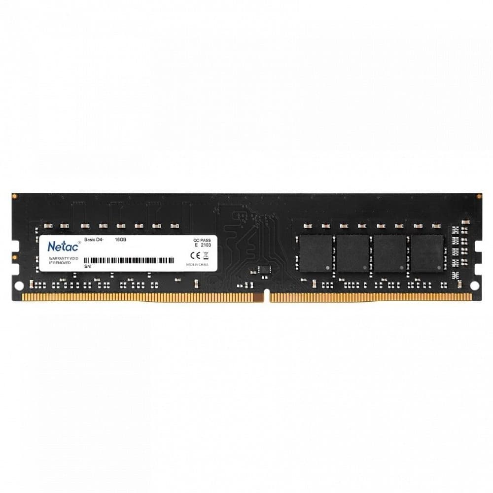 ОЗУ Netac Basic RTL PC4-21300 CL19 NTBSD4P26SP-16 DIMM, DDR4, 16 Гб, 2666 МГц