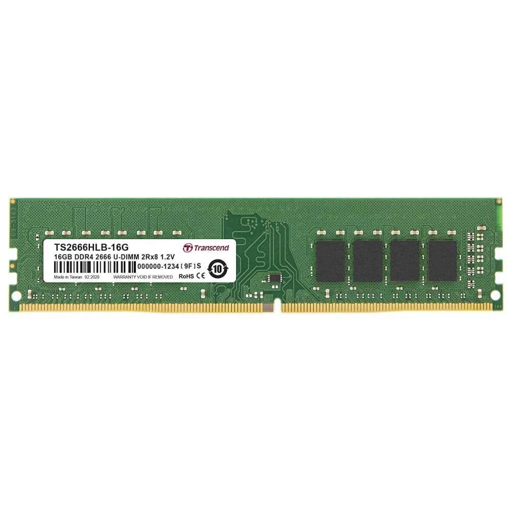 ОЗУ Transcend TS2666HLB-16G DIMM, DDR4, 16 Гб, 2666 МГц