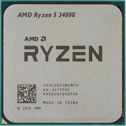 Процессор AMD Ryzen 5 3400G YD3400C5M4MFH 3.7 ГГц, 4 МБ, OEM