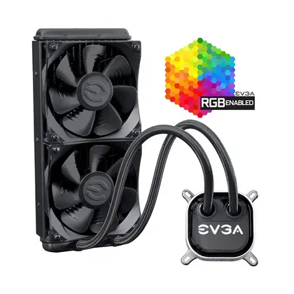 Система охлаждения EVGA CLC 240mm All-In-One RGB LED CPU Liquid Cooler 400-HY-CL24-V1