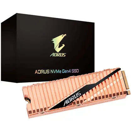 Жесткий диск Gigabyte AORUS NVMe Gen4 GP-ASM2NE6500GTTD SSD (твердотельные), 500 ГБ, M.2, PCIe