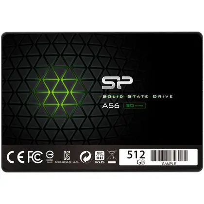 Жесткий диск Silicon Power Ace A56 SP512GBSS3A56A25 SSD (твердотельные), 512 ГБ, 2.5 дюйма, SATA