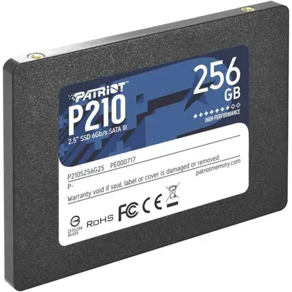 Жесткий диск Patriot P210 P210S256G25 SSD (твердотельные), 256 ГБ, 2.5 дюйма, SATA