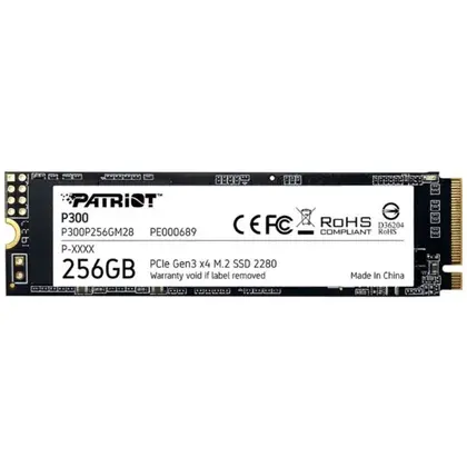 Жесткий диск Patriot P300 P300P256GM28 SSD (твердотельные), 256 ГБ, M.2, PCIe