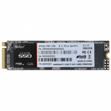Жесткий диск Netac N930E NT01N930E-001T-E4X SSD (твердотельные), 1 ТБ, M.2, PCIe