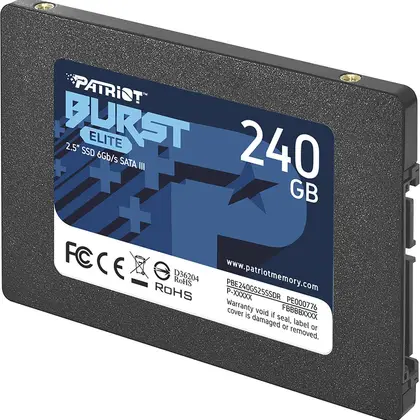 Жесткий диск Patriot Burst Elite PBE240GS25SSDR SSD (твердотельные), 240 ГБ, 2.5 дюйма, SATA