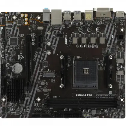 Материнская плата MSI A520M-A PRO Micro-ATX, AMD AM4
