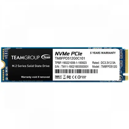 Жесткий диск Team Group MP33 PRO TM8FPD002T0C101 SSD (твердотельные), 2 ТБ, M.2, PCIe