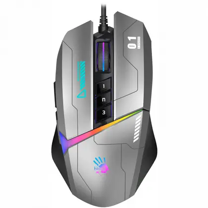 Мышь A4Tech Bloody W60-Max Gun Grey Игровые, Проводная