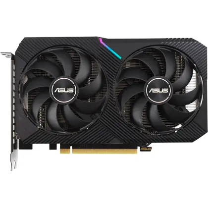 Видеокарта Asus GeForce RTX3060Ti DUAL-RTX3060TI-O8G-MINI-V2 LHR 8 ГБ