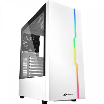 Корпус Sharkoon RGB SLIDER WHITE RGB SLIDER wh Mid-Tower