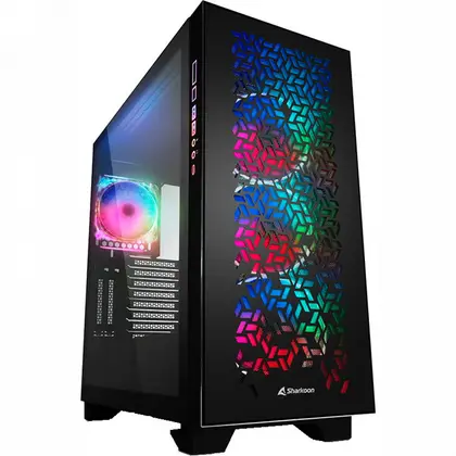 Корпус Sharkoon ELITE SHARK CA300H BLACK ELITE SHARK CA300H Bk Full-Tower