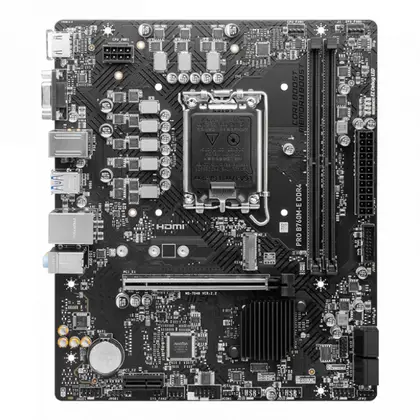 Материнская плата MSI PRO B760M-E DDR4 Micro-ATX, LGA 1700