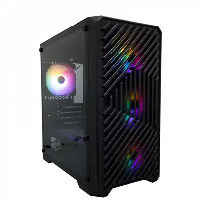Корпус 1STPLAYER T5-BK-4F2C3 Mini-Tower