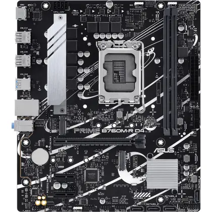 Материнская плата Asus PRIME B760M-R D4 Micro-ATX, LGA 1700