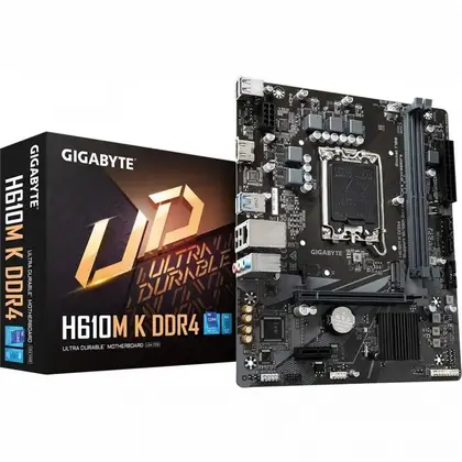 Материнская плата Gigabyte H610M K DDR4 H610M K DDR4 2.0 Micro-ATX, LGA 1700