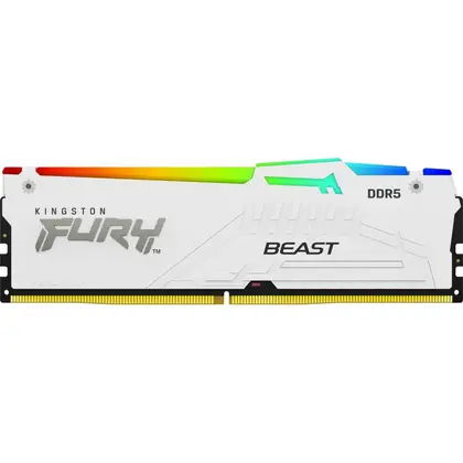 ОЗУ Kingston Fury Beast White RGB KF552C40BWA-32 DIMM, DDR5, 32 Гб, 5200 МГц