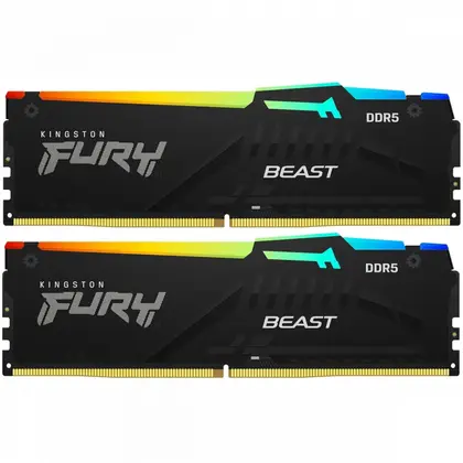 ОЗУ Kingston Fury Beast KF560C30BBEAK2-32 DIMM, DDR5, 32 Гб (2 х 16 Гб), 6000 МГц