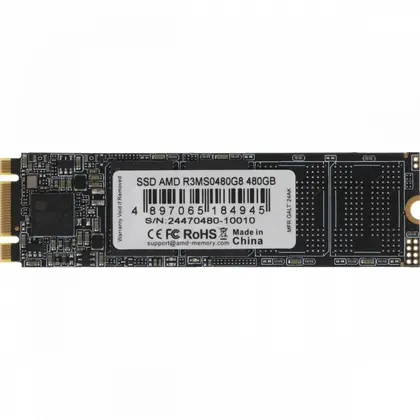 Жесткий диск AMD R3MS0480G8 SSD (твердотельные), 480 ГБ, M.2, SATA