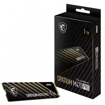 Жесткий диск MSI SPATIUM M470 PRO S78-440L0J0-P83 SSD (твердотельные), 1 ТБ, M.2, PCIe