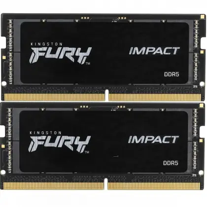 ОЗУ Kingston Fury Impact KF548S38IBK2-64 SO-DIMM, DDR5, 64 Гб, 4800 МГц