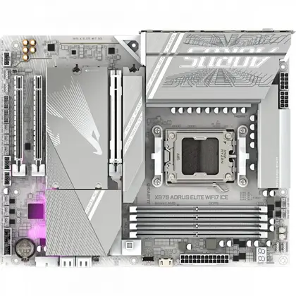 Материнская плата Gigabyte X870E A ELITE WF7 ICE ATX, AMD AM5
