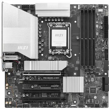 Материнская плата MSI PRO B860M-A WIFI Micro-ATX, LGA 1851