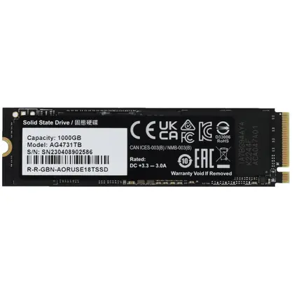 Жесткий диск Gigabyte AORUS 7300 AG4731TB N SSD (твердотельные), 1 ТБ, M.2, PCIe