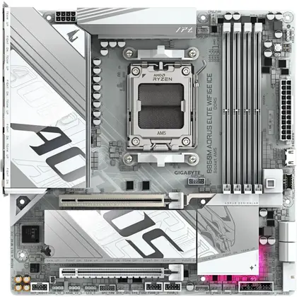 Материнская плата Gigabyte B850M EAGLE WF6E ICE Micro-ATX, AMD AM5