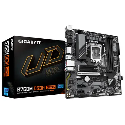 Материнская плата Gigabyte B760M DS3H GEN5 (REV1.0) Micro-ATX, LGA 1700