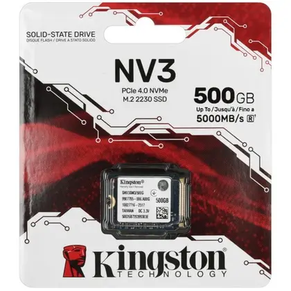 Жесткий диск Kingston NV3 SNV3SM3/500G SSD (твердотельные), 500 ГБ, M.2, PCIe