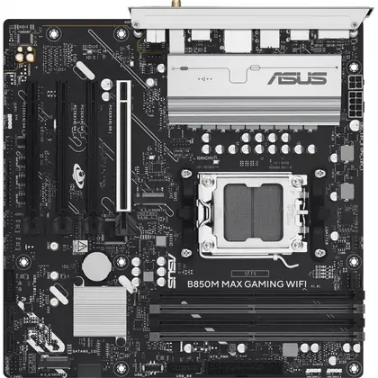 Материнская плата Asus B850M MAX GAMING WIFI 90MB1LL0-M0EAY0 Micro-ATX, AMD AM5