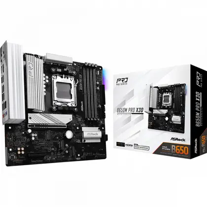 Материнская плата ASRock B650M PRO X3D Micro-ATX, AMD AM5