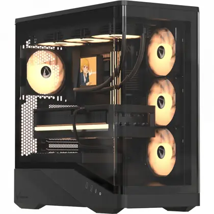 Корпус Formula Crystal U9 PA Black Mid-Tower