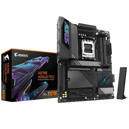 Материнская плата Gigabyte X870E AORUS PRO X3D X870E A PRO X 1.0 ATX, AMD AM5