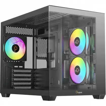 Корпус Ocypus Gamma C54 BK ARGB Gamma-C54-BKD300XX-GL Mini-Tower
