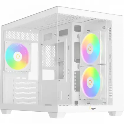 Корпус Ocypus Gamma C54 WH ARGB Gamma-C54-WHD300XX-GL Mini-Tower