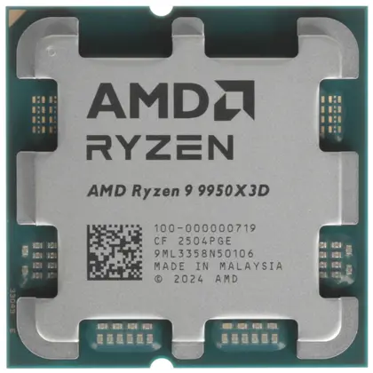 Процессор AMD Ryzen 9 9950X3D2 Dual Edition 100-000001978 Ryzen 9, 16, 4.3, 192, OEM