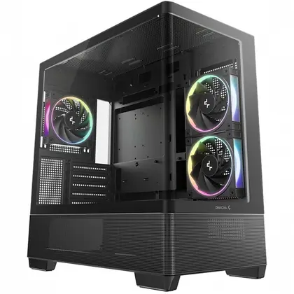 Корпус Deepcool CG380U 3F Black R-CG380U-BKAGM3-G Mini-Tower