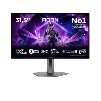 Монитор AOC AG326UZD2 31.5 ", QD-OLED, 4K UHD 3840x2160 (16:9), 240 Гц