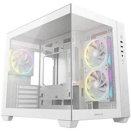 Корпус Deepcool CG330 3F White R-CG330-WHNGM3-G Mini-Tower