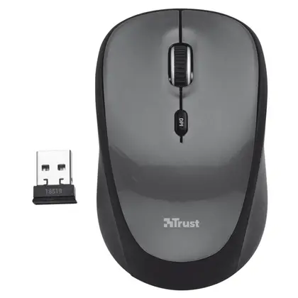 Мышь Trust Yvi Mini Black Бюджетные, Беспроводная
