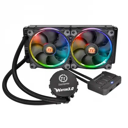 Система охлаждения Thermaltake Water 3.0 Riing RGB 240 CL-W107-PL12SW-A Для процессора