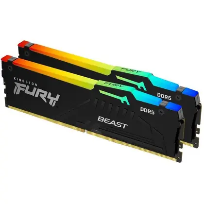 Оперативная память 32 Gb (2x16Gb) DDR5 5600MHz Kingston Fury Beast RGB EXPO KF556C36BBEAK2-32