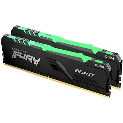 Оперативная память 32 Gb (2x16Gb) DDR4 3200MHz Kingston Fury Beast RGB KF432C16BB2AK2/32