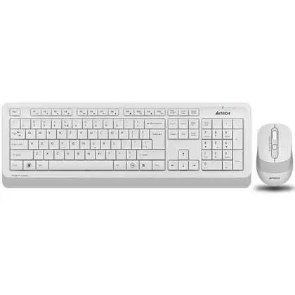Клавиатура и мышь Wireless A4tech Fstyler FG1010S-White