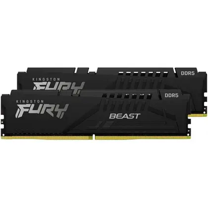 Оперативная память 16 Gb (2x8Gb) DDR5 5600MHz Kingston Fury Beast Black KF556C40BBK2-16